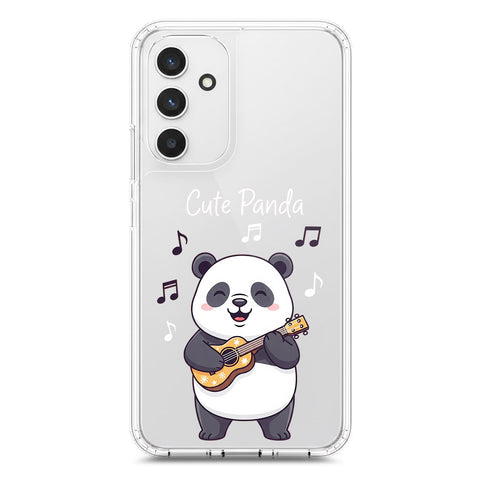 Samsung Galaxy A54 5G Cover -Dreamy Panda Series - Clear Phone Case - Soft Silicon Borders