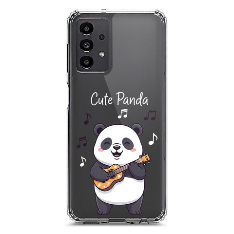 Samsung Galaxy A13 Cover -Dreamy Panda Series - Clear Phone Case - Soft Silicon Borders