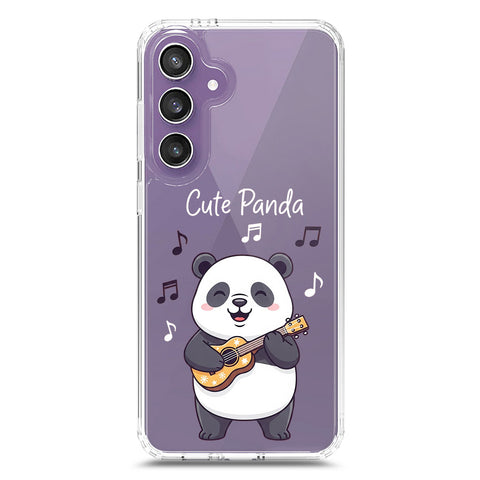 Samsung Galaxy S23 FE Cover -Dreamy Panda Series - Clear Phone Case - Soft Silicon Borders