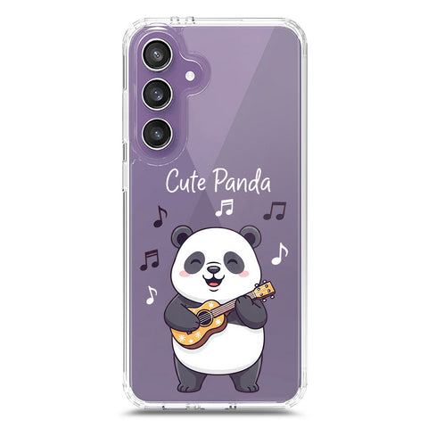 Samsung Galaxy S24 Cover -Dreamy Panda Series - Clear Phone Case - Soft Silicon Borders