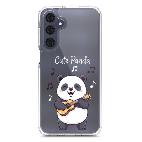 Samsung Galaxy A16 5G Cover -Dreamy Panda Series - Clear Phone Case - Soft Silicon Borders