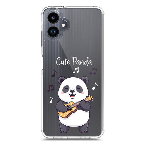 Samsung Galaxy A06 Cover -Dreamy Panda Series - Clear Phone Case - Soft Silicon Borders