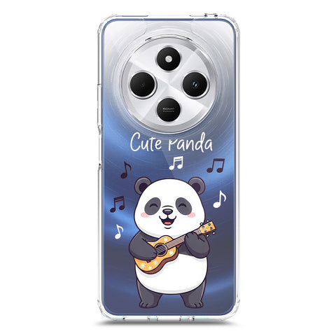 Xiaomi Poco C75 Cover -Dreamy Panda Series - Clear Phone Case - Soft Silicon Borders
