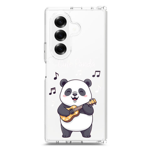 Samsung Galaxy Z Fold 7 Cover -Dreamy Panda Series - Clear Phone Case - Soft Silicon Borders