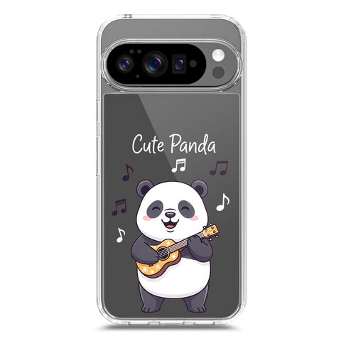 Google Pixel 10 Cover -Dreamy Panda Series - Clear Phone Case - Soft Silicon Borders