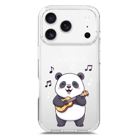 iPhone 17 Pro Cover -Dreamy Panda Series - Clear Phone Case - Soft Silicon Borders