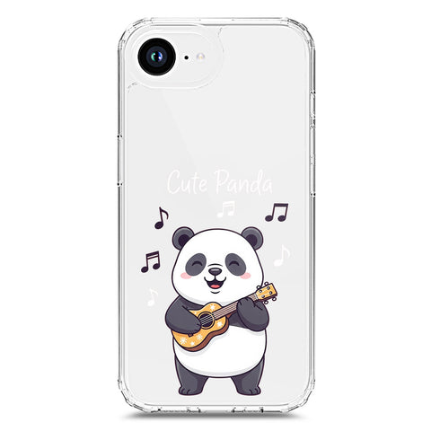 iPhone 16e Cover -Dreamy Panda Series - Clear Phone Case - Soft Silicon Borders