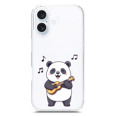 iPhone 17 Cover -Dreamy Panda Series - Clear Phone Case - Soft Silicon Borders