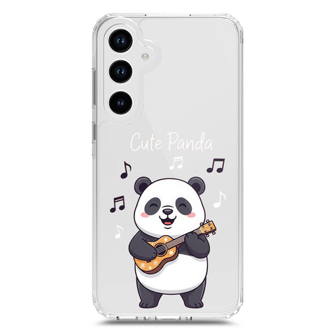 Samsung Galaxy A33 5G Cover -Dreamy Panda Series - Clear Phone Case - Soft Silicon Borders