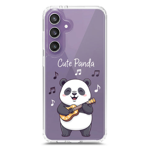 Samsung Galaxy S25 FE Cover -Dreamy Panda Series - Clear Phone Case - Soft Silicon Borders