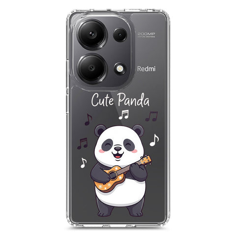 Xiaomi Poco M6 Pro 4G Cover -Dreamy Panda Series - Clear Phone Case - Soft Silicon Borders