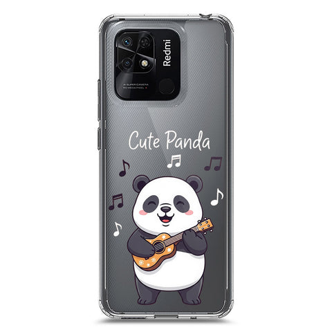 Xiaomi Redmi 10C Cover -Dreamy Panda Series - Clear Phone Case - Soft Silicon Borders