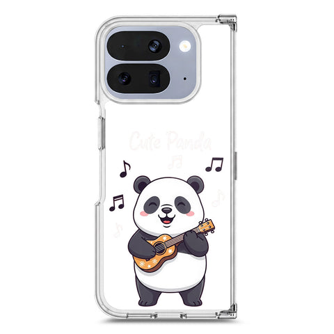 Google Pixel 10 Pro Fold Cover -Dreamy Panda Series - Clear Phone Case - Soft Silicon Borders