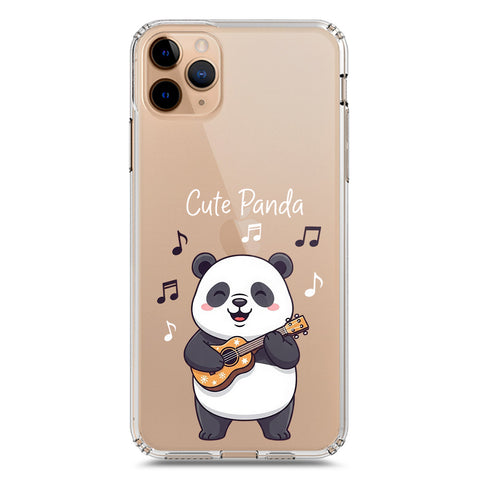 iPhone 11 Pro Max Cover -Dreamy Panda Series - Clear Phone Case - Soft Silicon Borders
