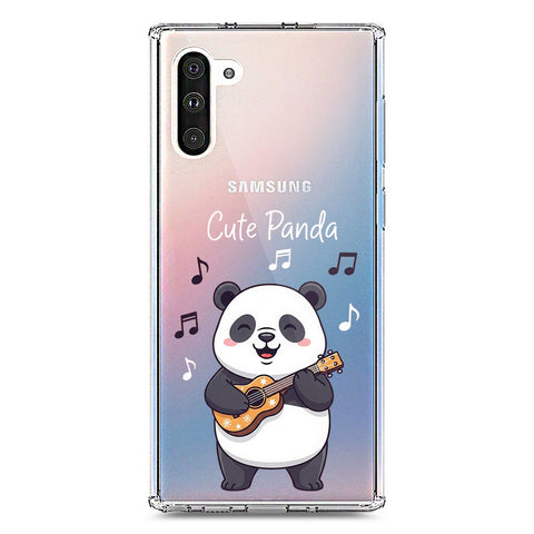 Samsung Galaxy Note 10 Cover -Dreamy Panda Series - Clear Phone Case - Soft Silicon Borders