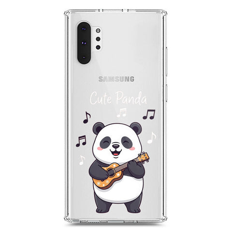 Samsung Galaxy Note 10 Plus Cover -Dreamy Panda Series - Clear Phone Case - Soft Silicon Borders