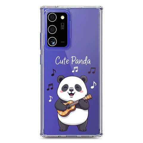 Samsung Galaxy Note 20 Ultra Cover -Dreamy Panda Series - Clear Phone Case - Soft Silicon Borders