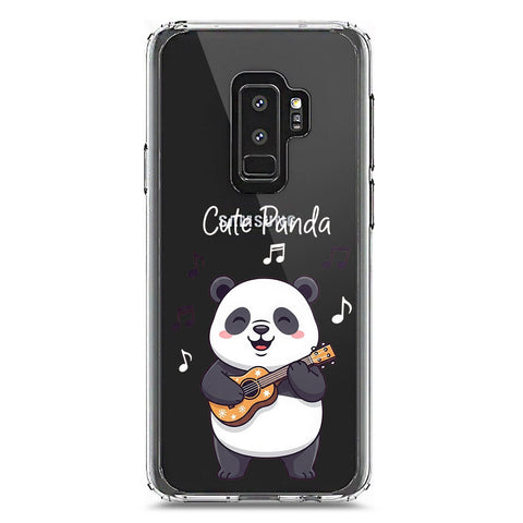 Samsung Galaxy S9 Plus Cover -Dreamy Panda Series - Clear Phone Case - Soft Silicon Borders