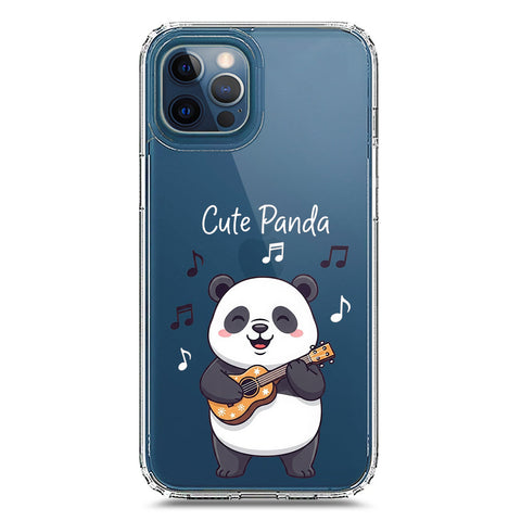 iPhone 12 Pro Max Cover -Dreamy Panda Series - Clear Phone Case - Soft Silicon Borders