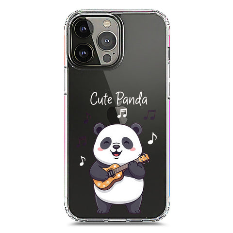 iPhone 13 Pro Max Cover -Dreamy Panda Series - Clear Phone Case - Soft Silicon Borders