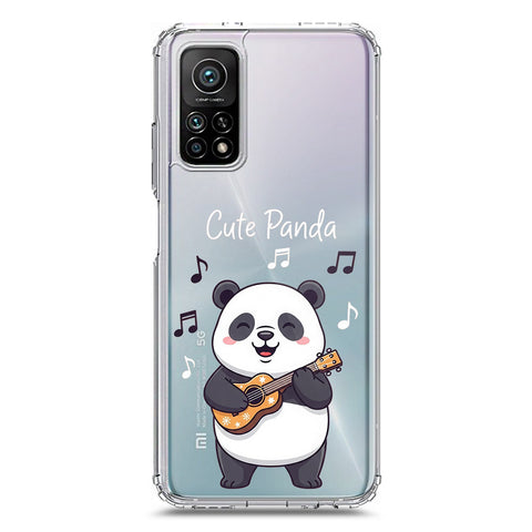 Xiaomi Mi 10T Cover -Dreamy Panda Series - Clear Phone Case - Soft Silicon Borders