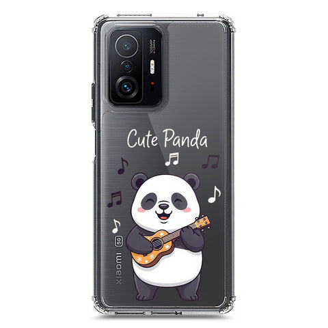 Xiaomi Mi 11T Cover -Dreamy Panda Series - Clear Phone Case - Soft Silicon Borders