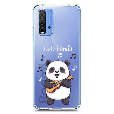 Xiaomi Redmi 9T Cover -Dreamy Panda Series - Clear Phone Case - Soft Silicon Borders