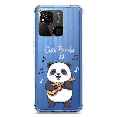 Xiaomi Redmi 10A Cover -Dreamy Panda Series - Clear Phone Case - Soft Silicon Borders