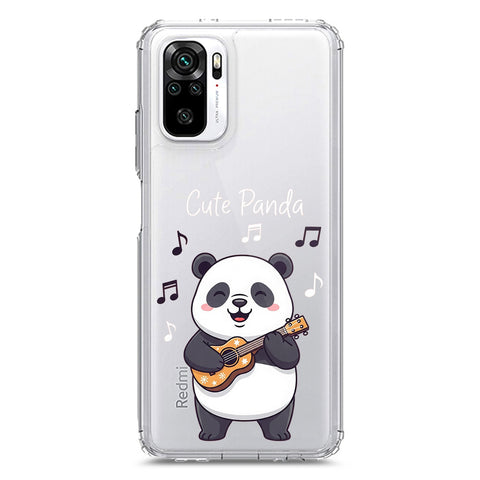 Xiaomi Redmi Note 10 4G Cover -Dreamy Panda Series - Clear Phone Case - Soft Silicon Borders
