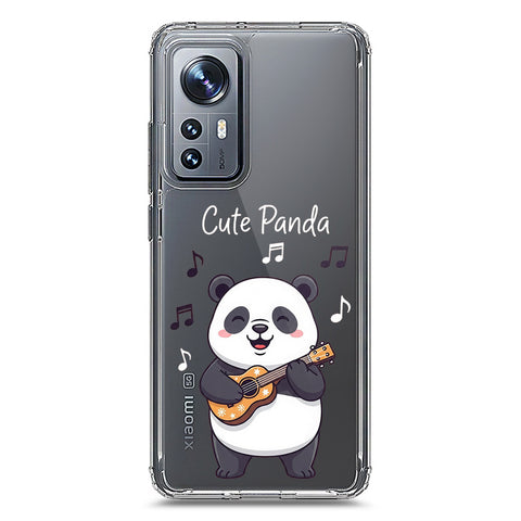 Xiaomi 12X Cover -Dreamy Panda Series - Clear Phone Case - Soft Silicon Borders