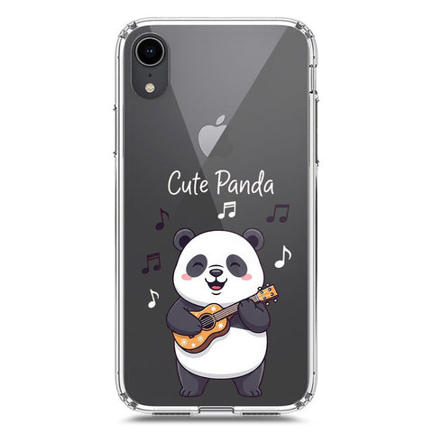 iPhone XR Cover -Dreamy Panda Series - Clear Phone Case - Soft Silicon Borders