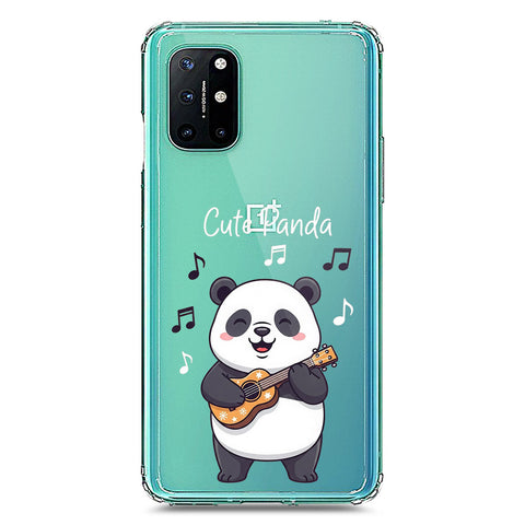 OnePlus 8T Cover -Dreamy Panda Series - Clear Phone Case - Soft Silicon Borders