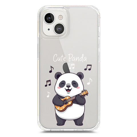 iPhone 13 Mini Cover -Dreamy Panda Series - Clear Phone Case - Soft Silicon Borders