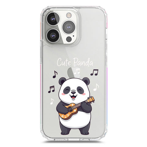 iPhone 13 Pro Cover -Dreamy Panda Series - Clear Phone Case - Soft Silicon Borders