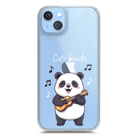 iPhone 14 Plus Cover -Dreamy Panda Series - Clear Phone Case - Soft Silicon Borders