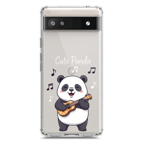 Google Pixel 6a Cover -Dreamy Panda Series - Clear Phone Case - Soft Silicon Borders