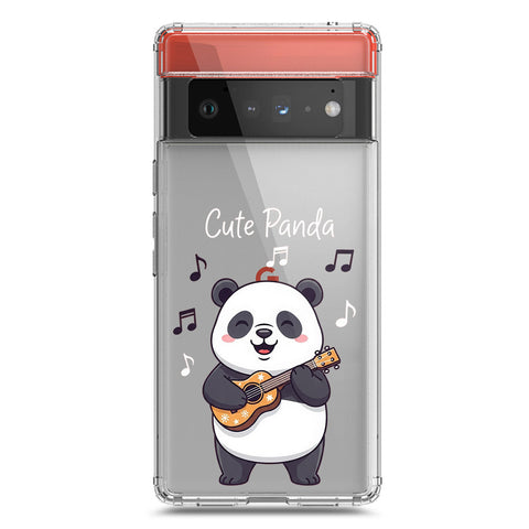 Google Pixel 6 Pro Cover -Dreamy Panda Series - Clear Phone Case - Soft Silicon Borders