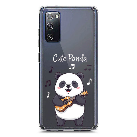 Samsung Galaxy S20 Cover -Dreamy Panda Series - Clear Phone Case - Soft Silicon Borders