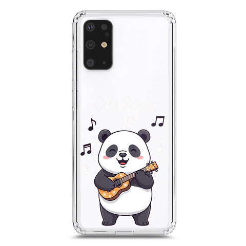 Samsung Galaxy S20 Plus Cover -Dreamy Panda Series - Clear Phone Case - Soft Silicon Borders