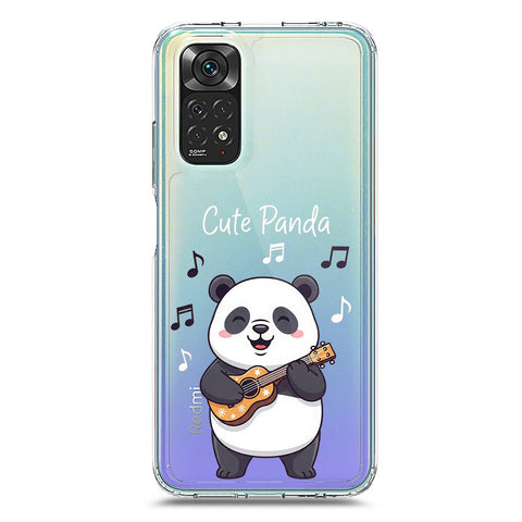 Xiaomi Redmi Note 11S Cover -Dreamy Panda Series - Clear Phone Case - Soft Silicon Borders