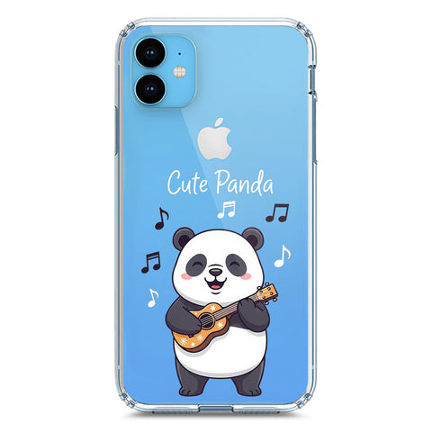 iPhone 11 Cover -Dreamy Panda Series - Clear Phone Case - Soft Silicon Borders