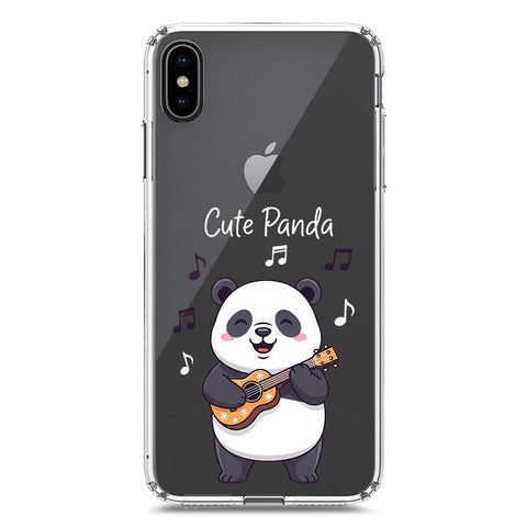 iPhone XS / X Cover -Dreamy Panda Series - Clear Phone Case - Soft Silicon Borders