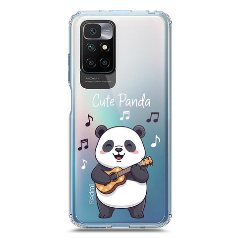 Xiaomi Redmi 10 2022 Cover -Dreamy Panda Series - Clear Phone Case - Soft Silicon Borders