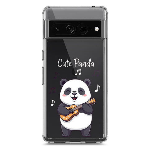 Google Pixel 7 Pro Cover -Dreamy Panda Series - Clear Phone Case - Soft Silicon Borders