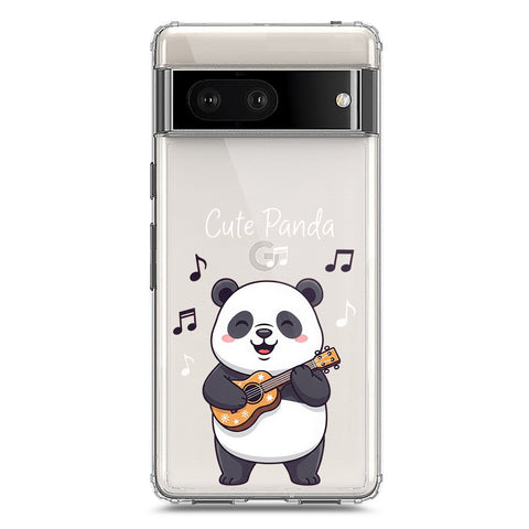 Google Pixel 7 Cover -Dreamy Panda Series - Clear Phone Case - Soft Silicon Borders