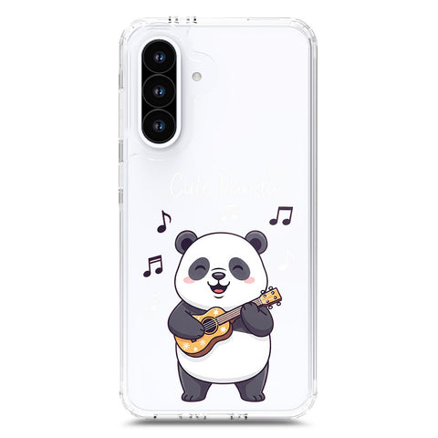 Samsung Galaxy A17 Cover -Dreamy Panda Series - Clear Phone Case - Soft Silicon Borders