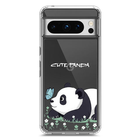 Google Pixel 8 Pro Cover -Dreamy Panda Series - Clear Phone Case - Soft Silicon Borders