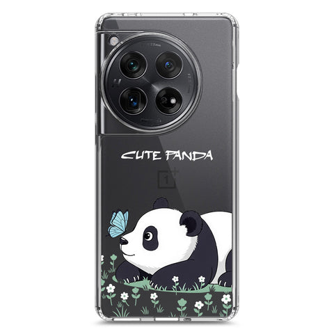 OnePlus 12 Cover -Dreamy Panda Series - Clear Phone Case - Soft Silicon Borders