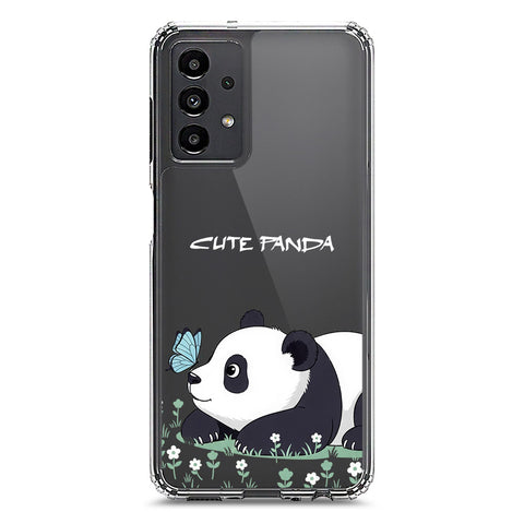 Samsung Galaxy A13 Cover -Dreamy Panda Series - Clear Phone Case - Soft Silicon Borders