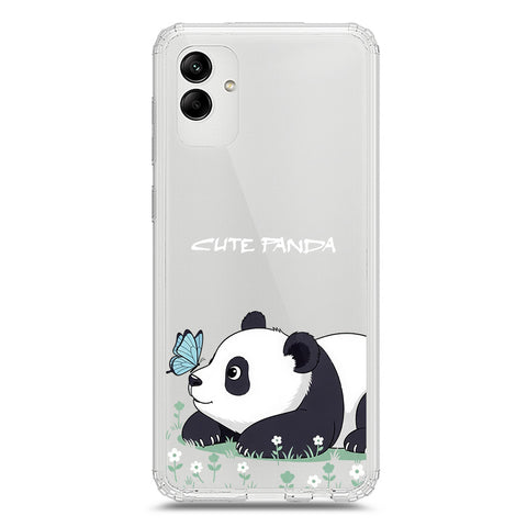 Samsung Galaxy A05 Cover -Dreamy Panda Series - Clear Phone Case - Soft Silicon Borders